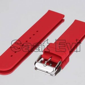 IMG 0179 kırmızı kaucuk saat kayis