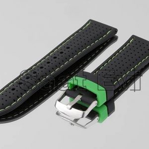 IMG 0240 yesil dikisli silikon saat kayis