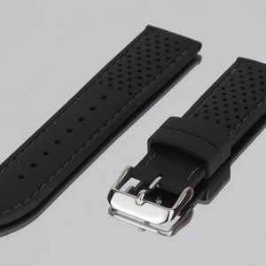 R14097 Kauçuk Saat Kayışı Siyah