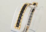 IMG 3866 SWATCH Irony YLG124G Yellow Pearl Black Saat Kordonu