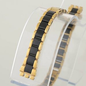 IMG 3866 SWATCH Irony YLG124G Yellow Pearl Black Saat Kordonu
